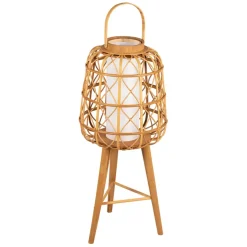 Lampe lanterne sur pied naturelle H87cm - Element