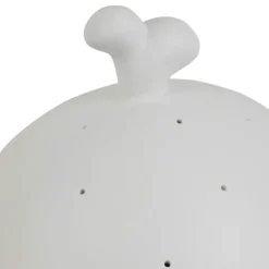 Lampe led baleine en porcelaine blanc h16cm