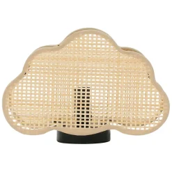 Lampe nuage en bambou et fer h16.5cm - Songes
