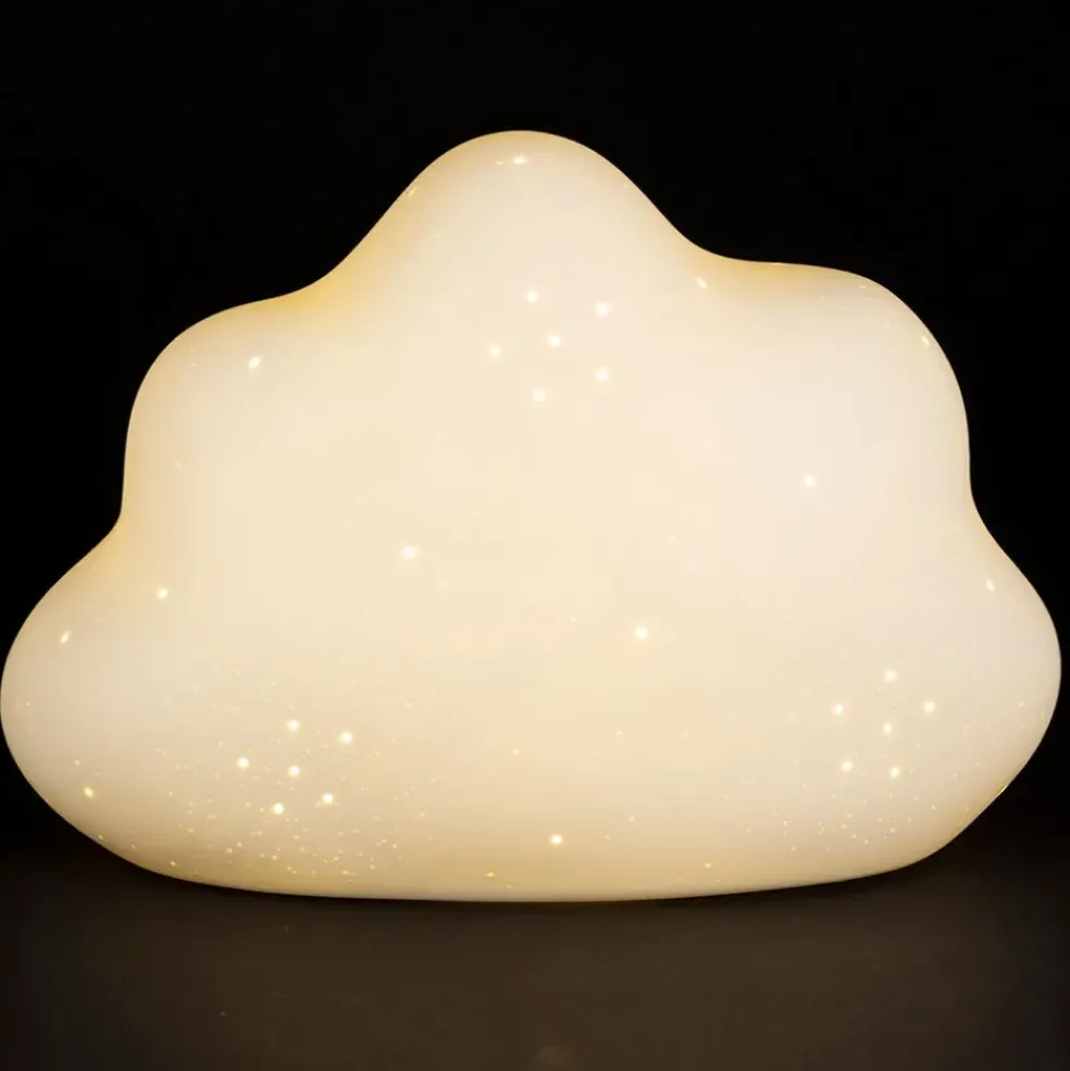 Lampe nuage en porcelaine blanc h17cm - Beezz