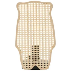 Lampe ours en bambou et fer h24cm - Songes