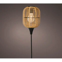 Lampe solaire en résine naturel h78cm