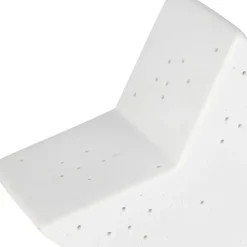 Lampe étoile en porcelaine blanc h15cm - Beezz