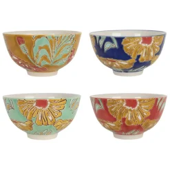Lot de 4 bols en grès multicolore 30cl - Flaura