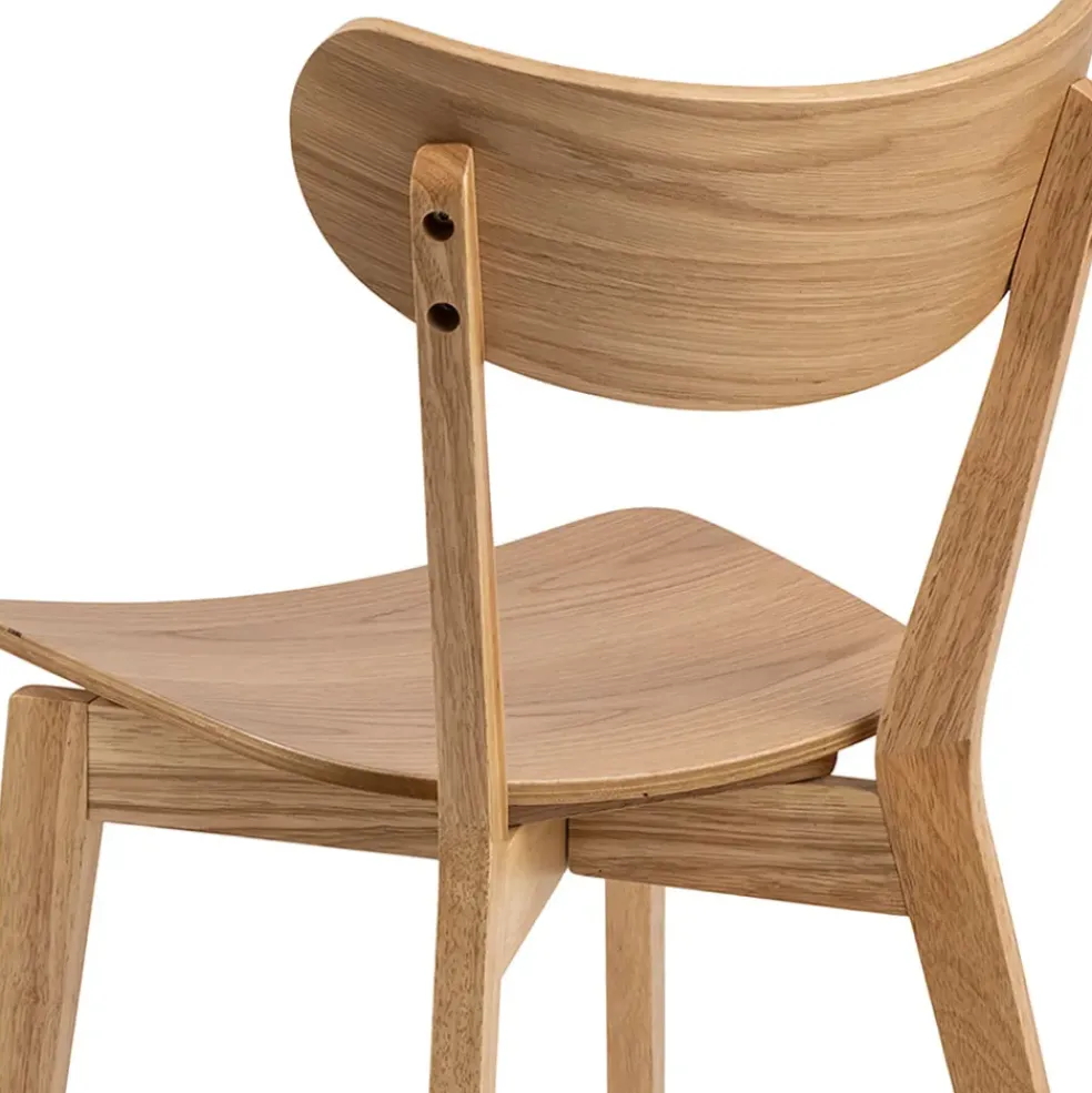 Lot de 2 chaises de salle à manger en chêne - Roxy