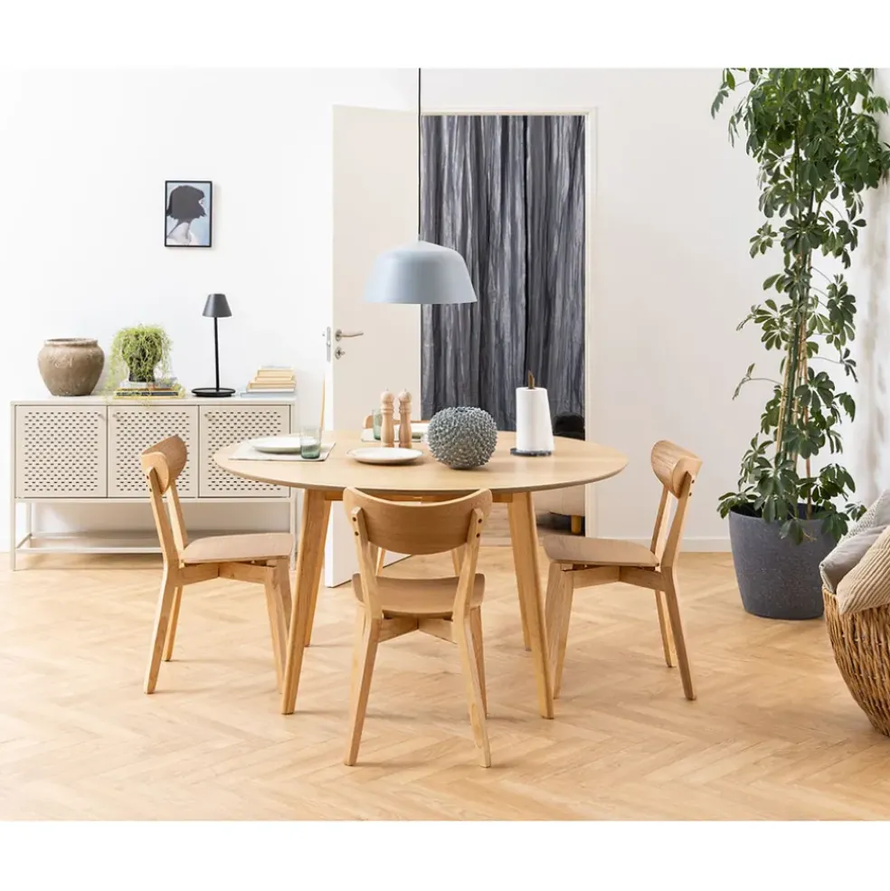 Lot de 2 chaises de salle à manger en chêne - Roxy