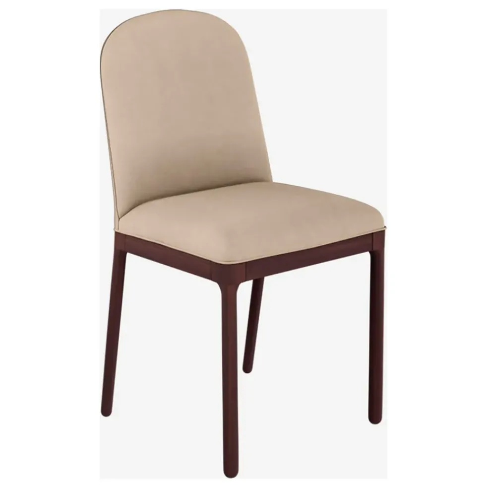 Lot de 2 chaises en tissu grège - Bet