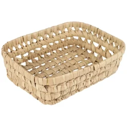 Lot de 2 corbeilles en feuille de palmier naturel 25x20xh10cm - Beezz