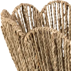 Lot de 2 corbeilles en jonc de mer naturel - Chaumière