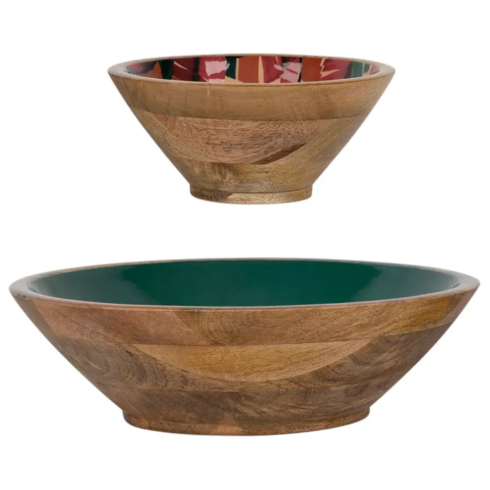 Lot de 2 coupes en manguier vert - Seguia