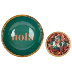 Lot de 2 coupes en manguier vert - Seguia