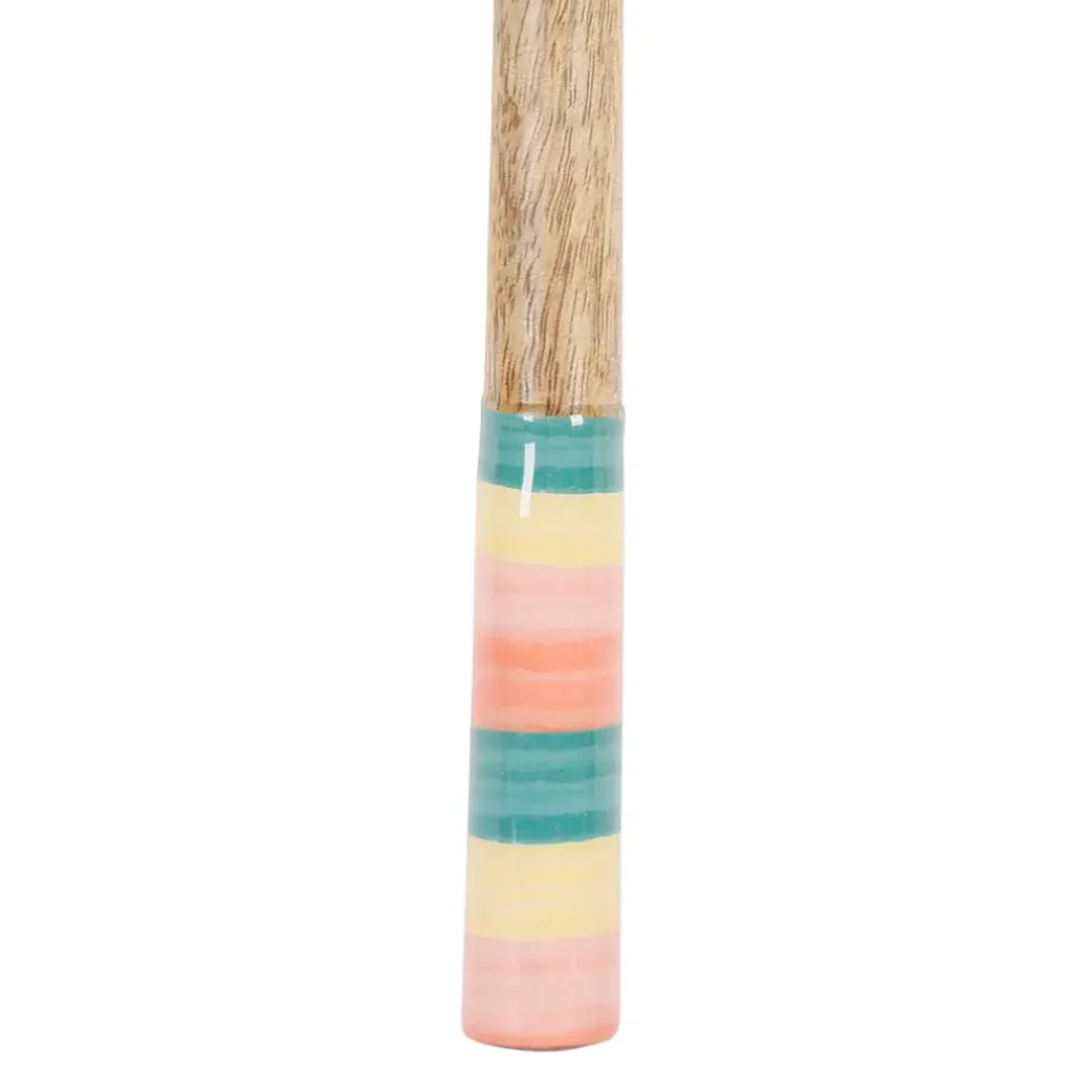 Lot de 2 couverts de salade en manguier multicolore - Patchuca