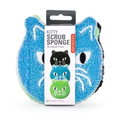 Lot de 3 eponges chat