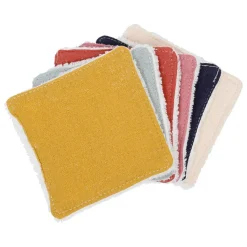 Lot de 6 lingettes ecolo petit modele scintillant multicolore