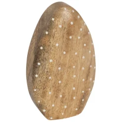 Lot de 2 Oeufs en manguier naturel et blanc - Floréal