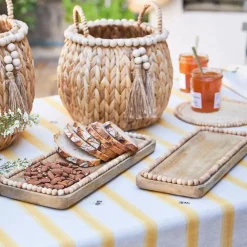 Lot de 2 plats en manguier naturel - Eté A La Mer