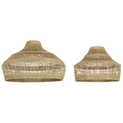 Lot de 2 suspensions en jonc de mer non électrifiées d58/d42cm - Cordlacy