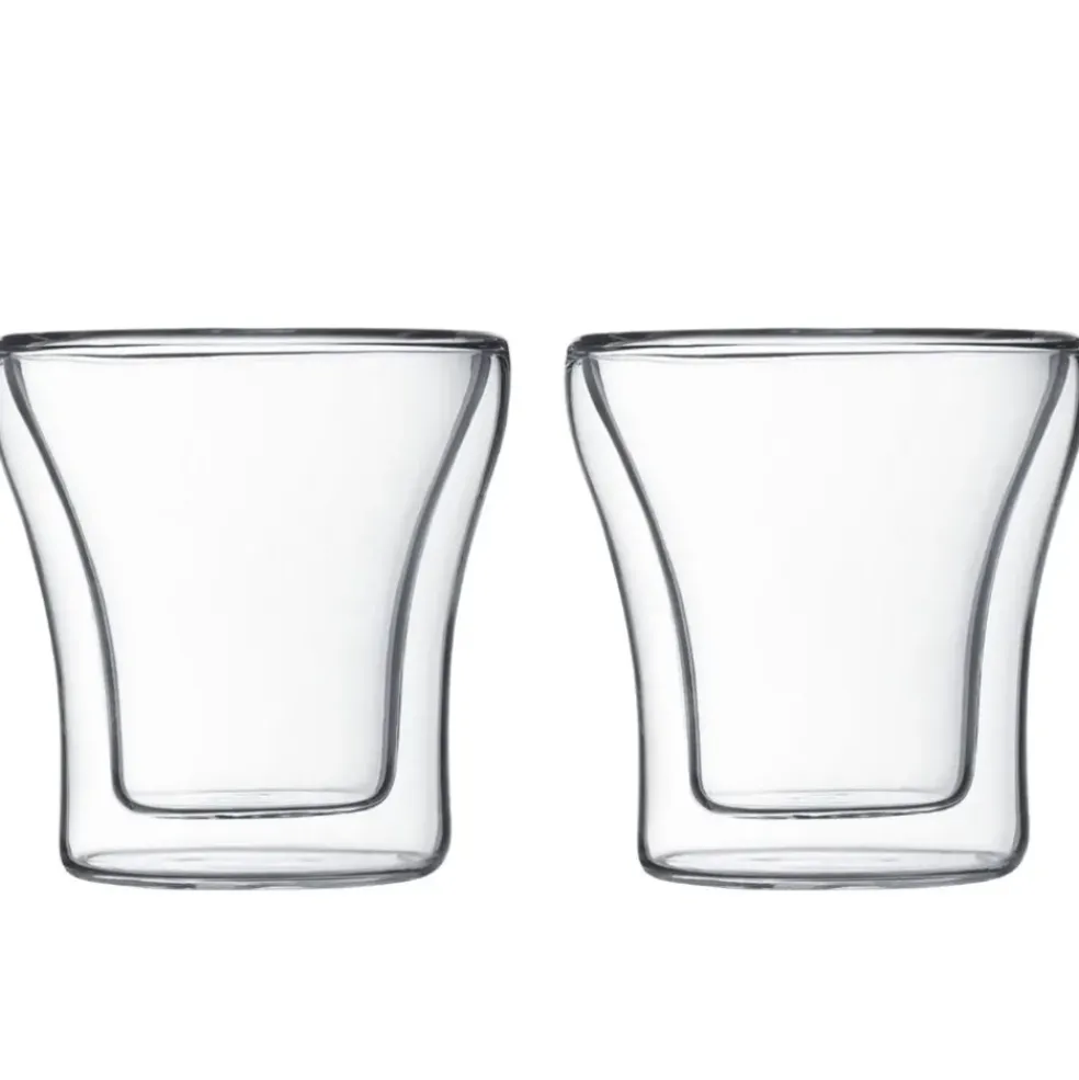 Lot de 2 tasses double paroi 10cl - assam