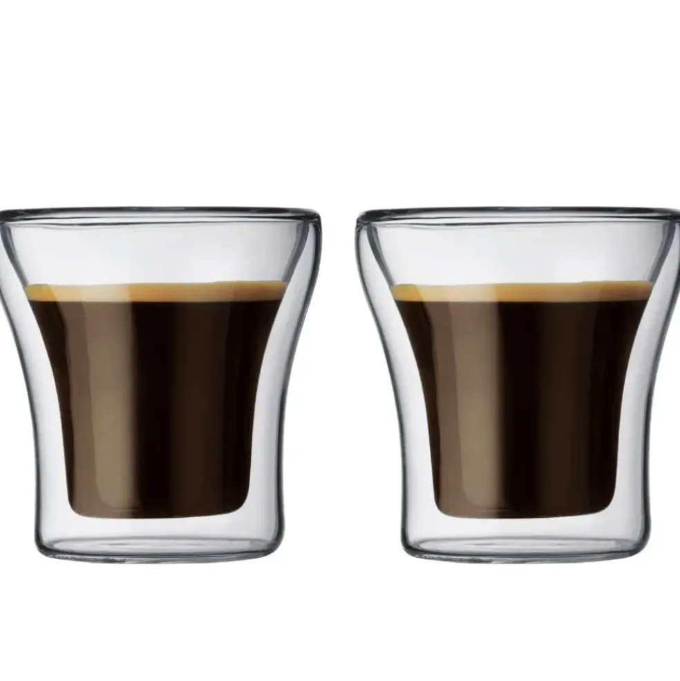 Lot de 2 tasses double paroi 10cl - assam