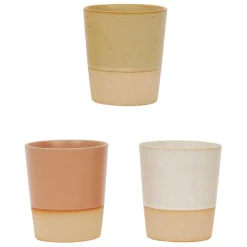 Lot de 3 tasses en terre cuite 28cl - Ekume