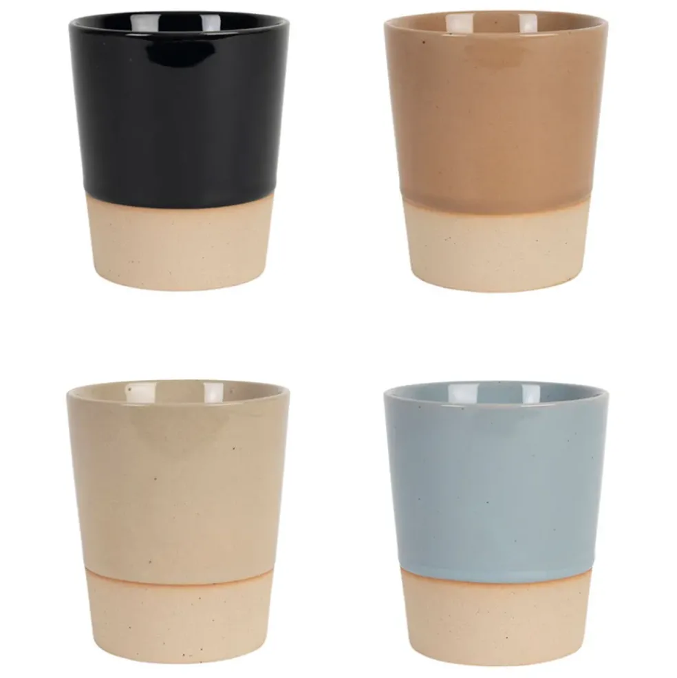 Lot de 4 tasses multicolore 27cl - Ekume