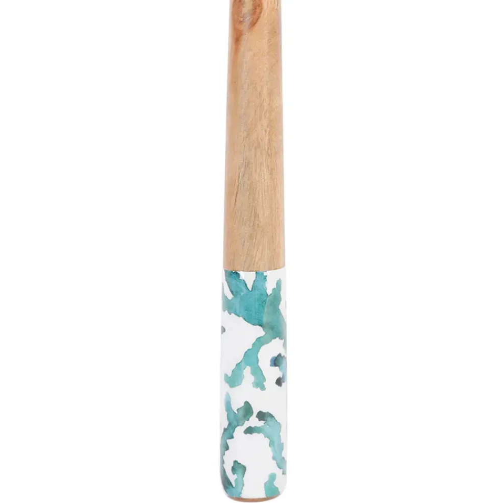Lot de couverts de salade en manguier turquoise - Estran