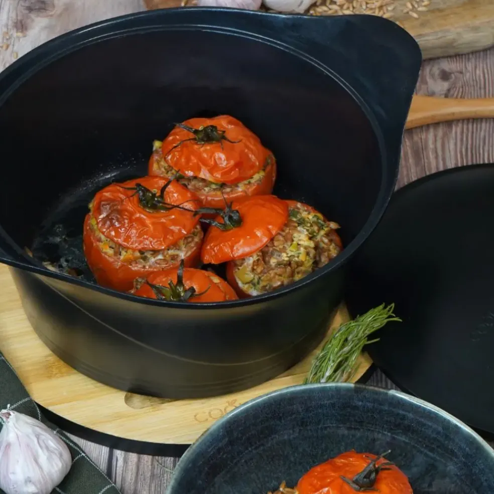 L'incroyable Cocotte graphite d24cm avec poignée couronne