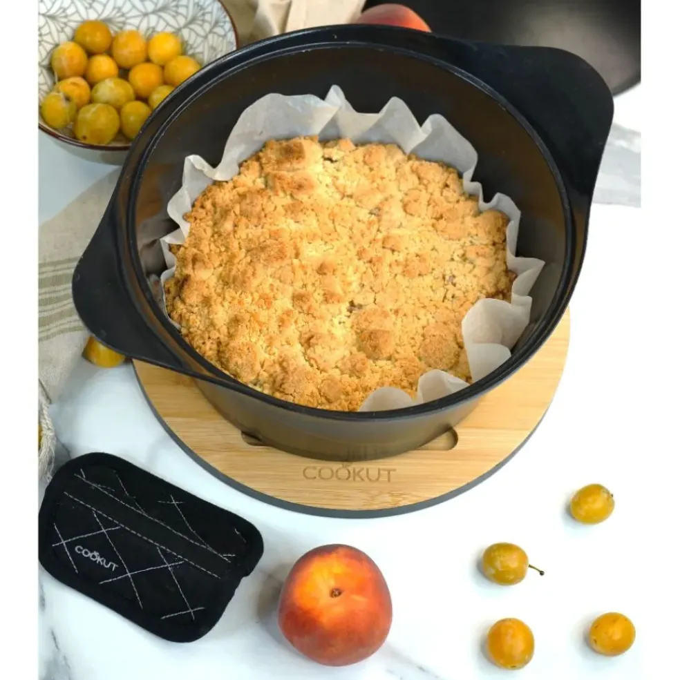 L'incroyable Cocotte graphite d24cm avec poignée couronne