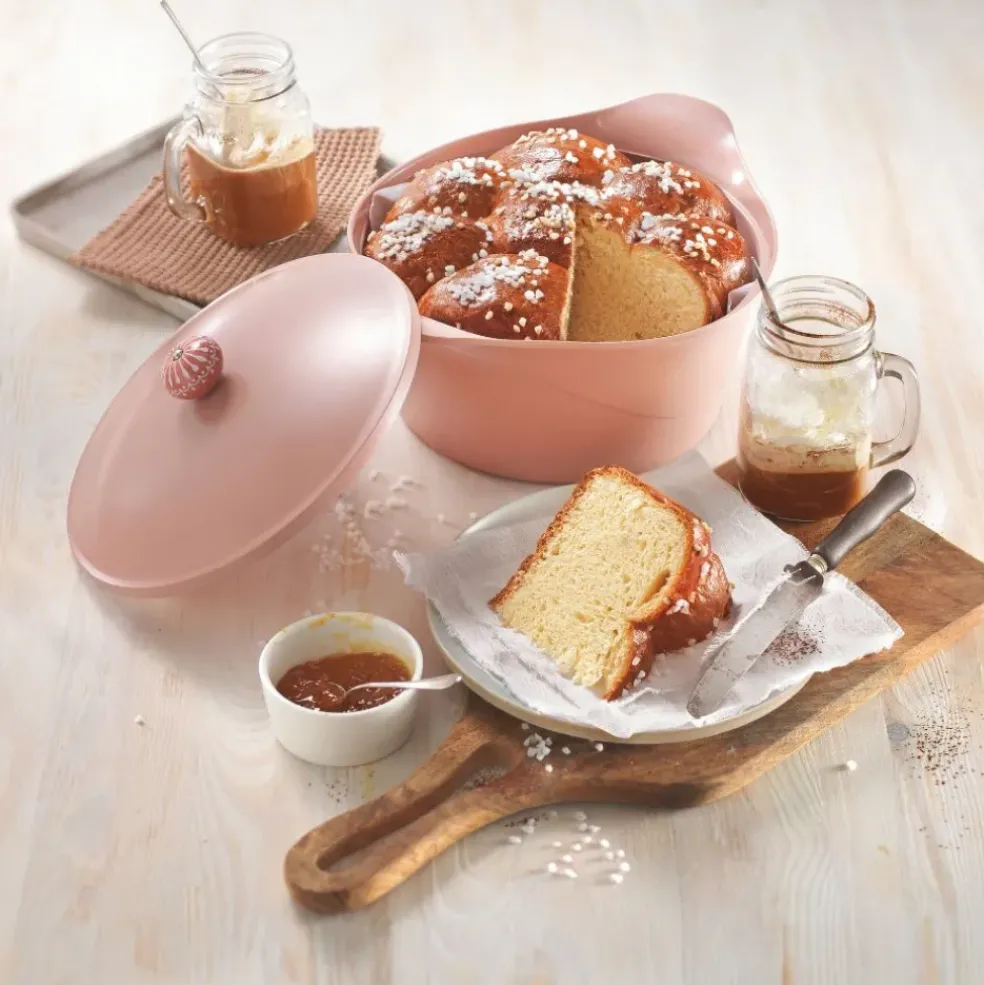 L'incroyable Cocotte guimauve d24cm avec poignée bonbon