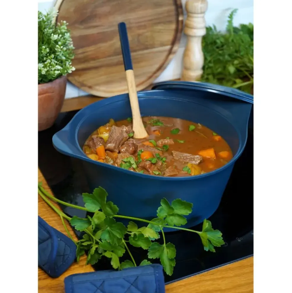 L'incroyable Cocotte myrtille d24cm avec poignée en métal