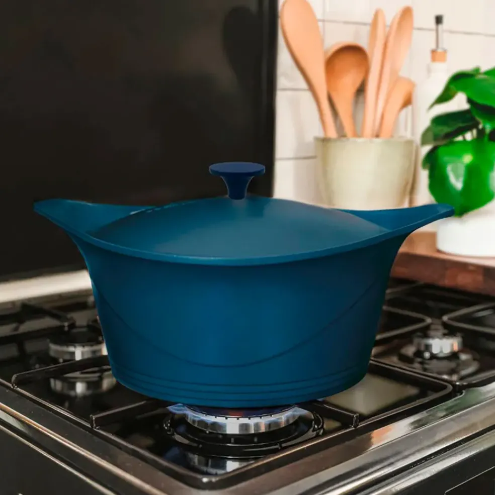 L'incroyable Cocotte myrtille d24cm avec poignée en métal
