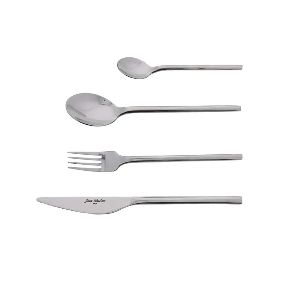 Menagere 16 pièces en inox argent - thai
