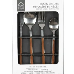 Menagere effet bois 16 pieces