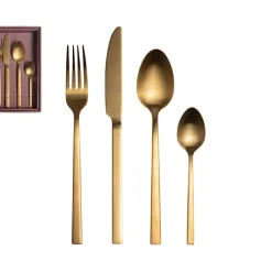 Menagére 16 pieces dore
