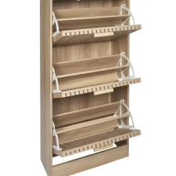 Meuble à chaussures 3 portes H113cm - Kara