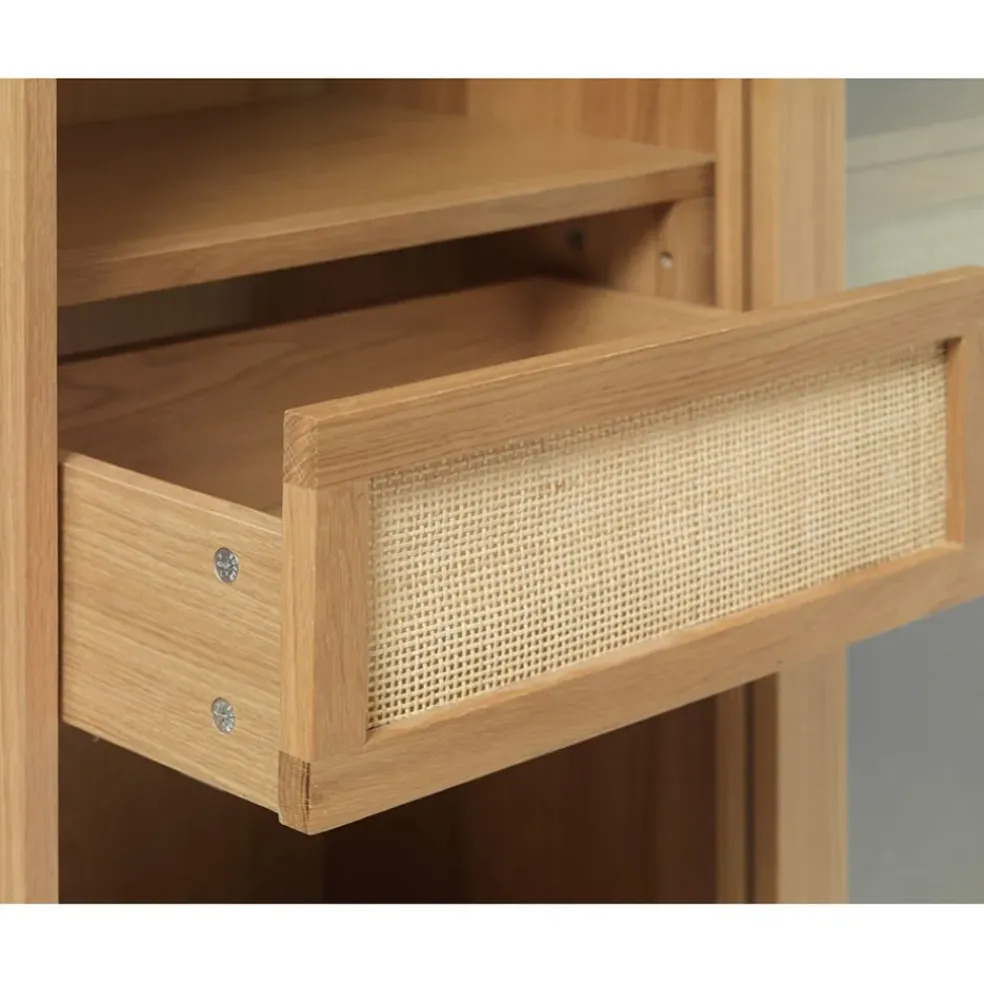 Meuble haut en placage chêne naturel h160cm - barrali