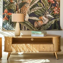 Meuble TV en bois L130cm - Saori
