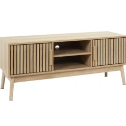 Meuble tv en bois naturel 117x48cm - kara