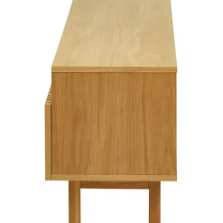 Meuble tv en chêne naturel 150x50cm - Paulo