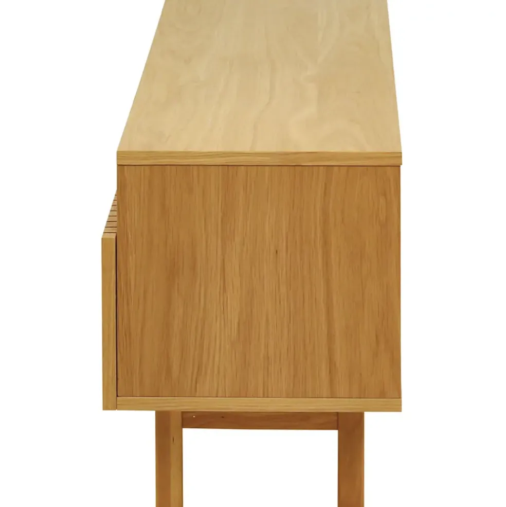 Meuble tv en chêne naturel 150x50cm - Paulo