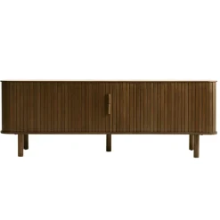 Meuble tv en placage chêne foncé L160cm - Cavo