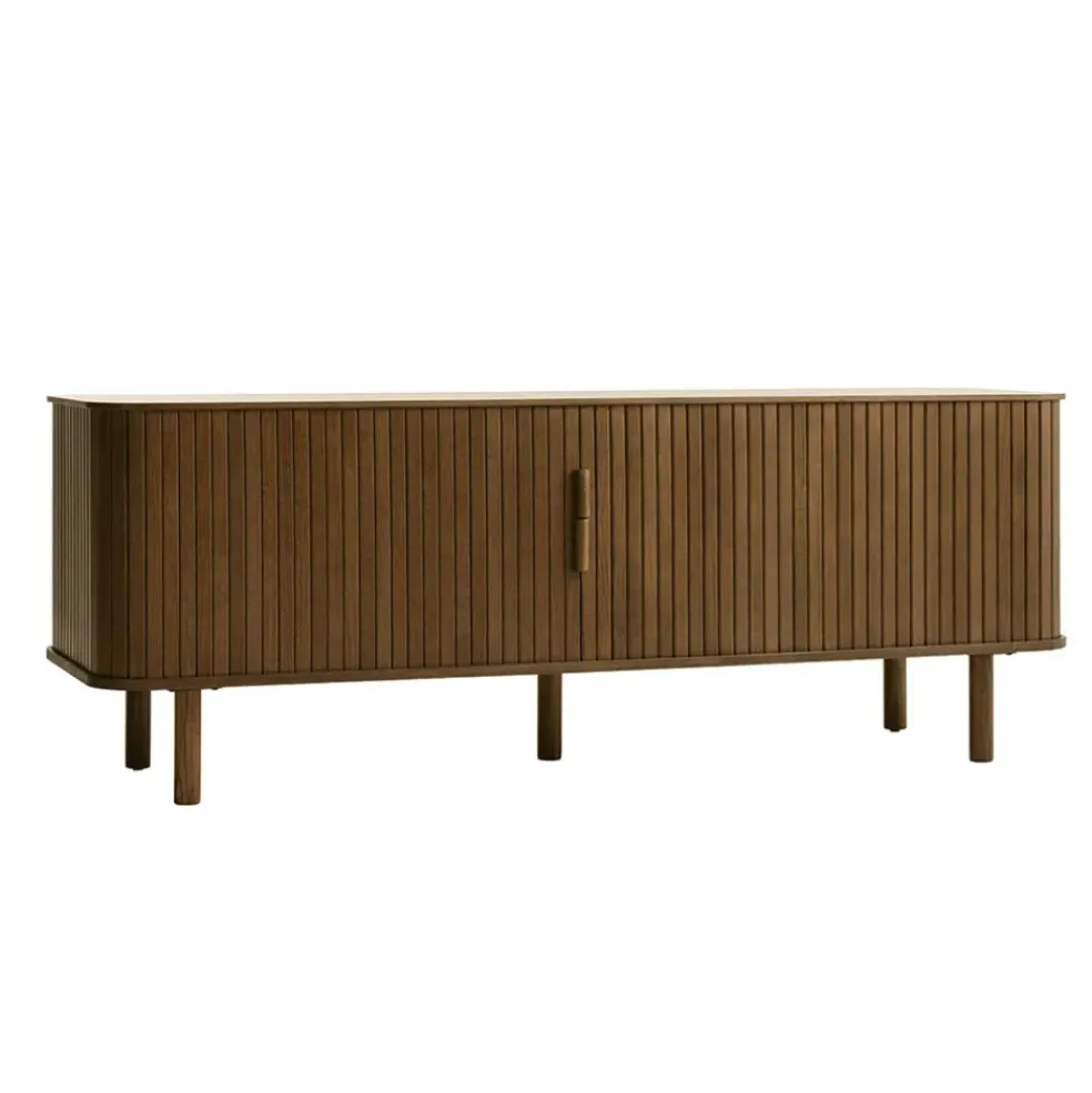 Meuble tv en placage chêne foncé L160cm - Cavo