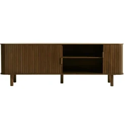 Meuble tv en placage chêne foncé L160cm - Cavo