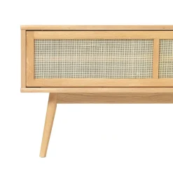Meuble TV en plaquage chêne nature l150cm - barrali