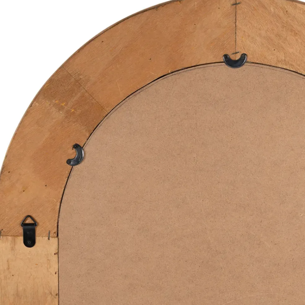 Miroir arrondie en rotin naturel - Tamba