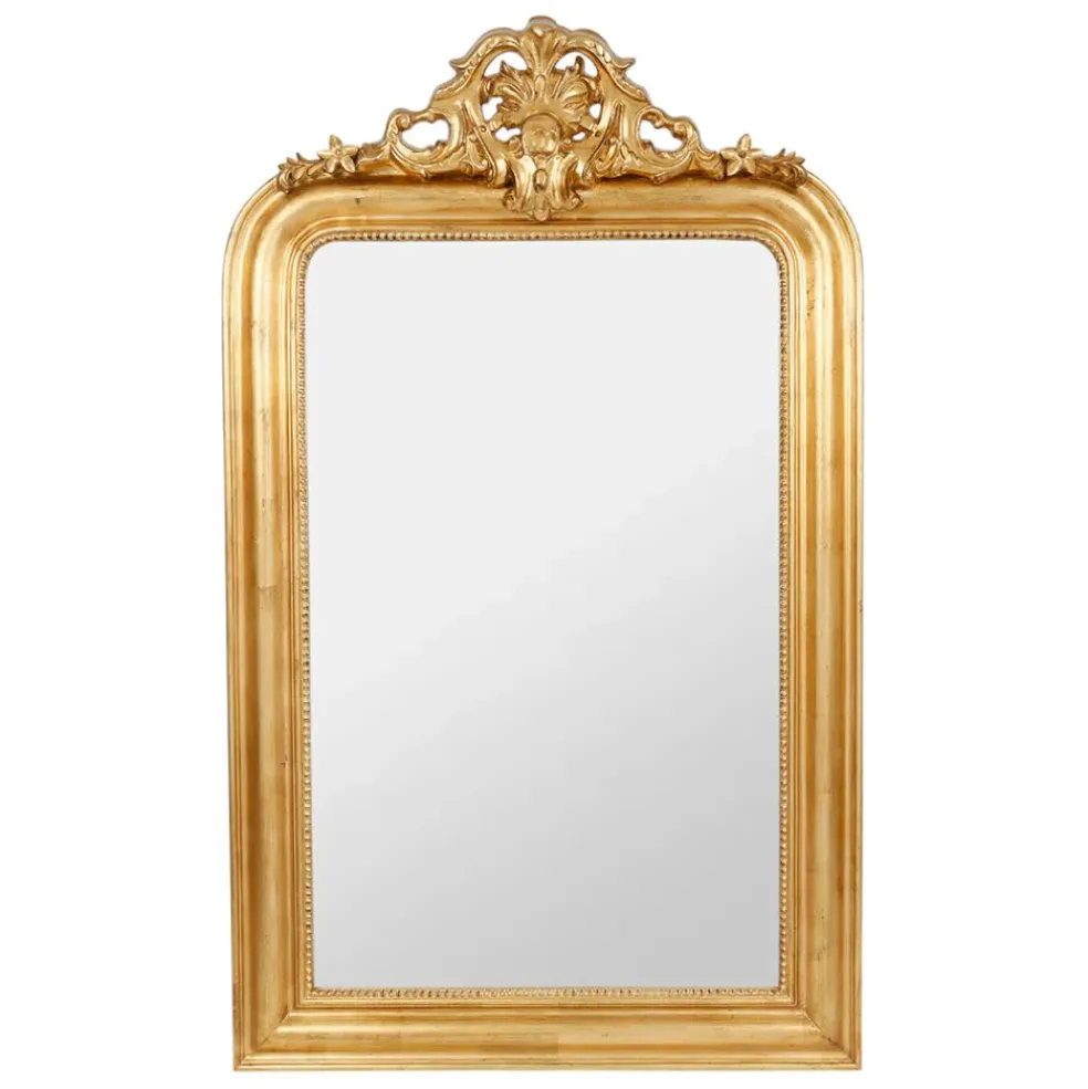 Miroir baroque doré en bois - Féerie