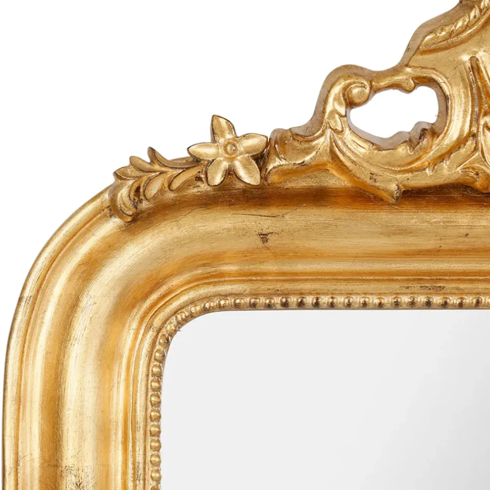 Miroir baroque doré en bois - Féerie