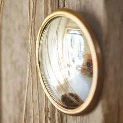 Miroir convexe en laiton doré d11.5cm - edman
