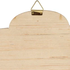 Miroir coquillage en rotin naturel 50x35cm