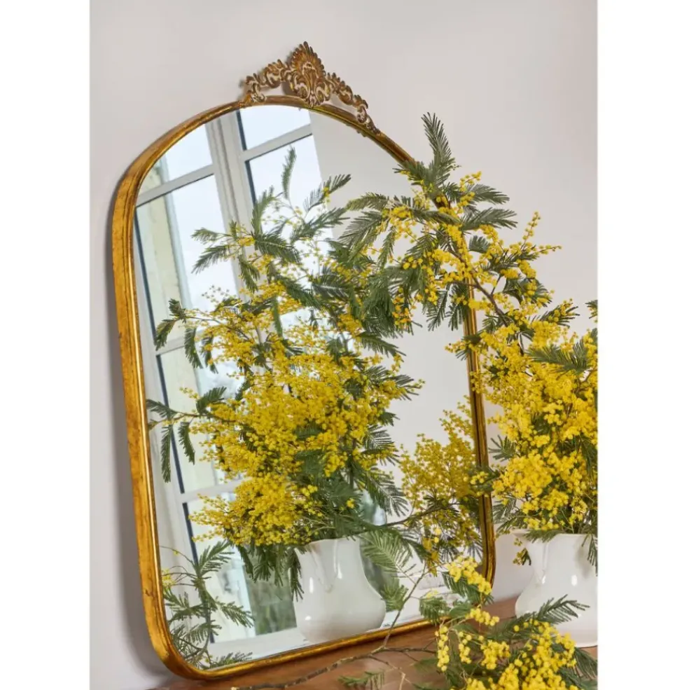 Miroir en fer doré - Charme